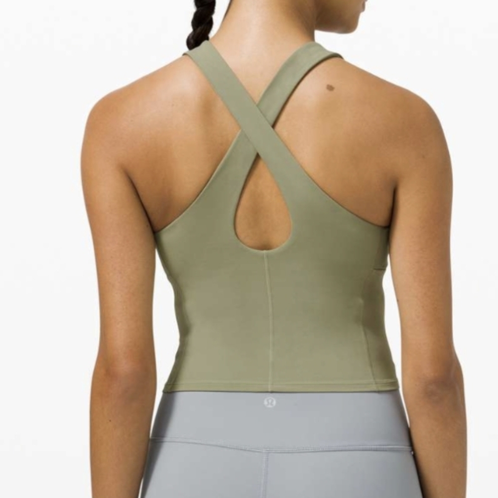 Lululemon Key to Balance Tank top Rosemary Green size 8